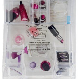 Caboodles Cosmetic Counter Nine Compartment Acrylic Case